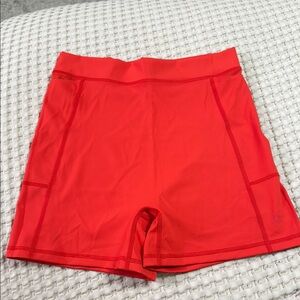 Women's Red Athletic Shorts